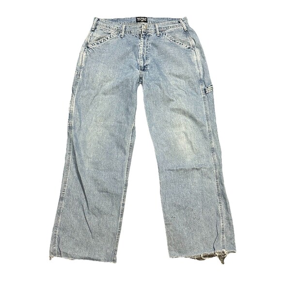 Vintage Polo Jeans Co. Ralph Lauren Men‎ Blue Carpenter Denim Jeans Baggy 31x28 - Picture 3 of 8